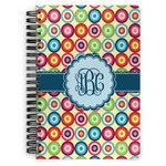 Retro Circles Spiral Notebook (Personalized)