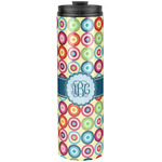 Retro Circles Stainless Steel Skinny Tumbler - 20 oz (Personalized)