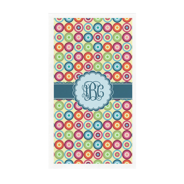 Custom Retro Circles Guest Paper Towels - Full Color - Standard (Personalized)