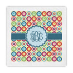 Retro Circles Standard Decorative Napkins (Personalized)