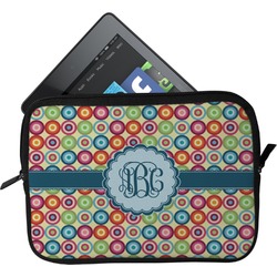 Retro Circles Tablet Case / Sleeve - Small (Personalized)