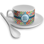 Retro Circles Tea Cup - Single (Personalized)