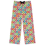 Retro Circles Womens Pajama Pants - XS