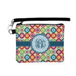 Retro Circles Wristlet ID Case w/ Monogram