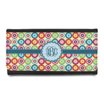 Retro Circles Leatherette Ladies Wallet (Personalized)