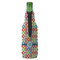 Retro Circles Zipper Bottle Cooler - BACK (bottle)