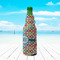 Retro Circles Zipper Bottle Cooler - LIFESTYLE