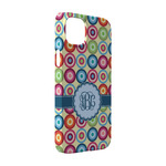 Retro Circles iPhone Case - Plastic - iPhone 14 Pro (Personalized)