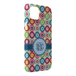 Retro Circles iPhone Case - Plastic - iPhone 14 Pro Max (Personalized)