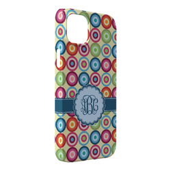 Retro Circles iPhone Case - Plastic - iPhone 14 Pro Max (Personalized)