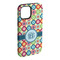 Retro Circles iPhone 15 Plus Tough Case - Angle