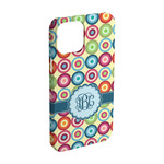 Retro Circles iPhone Case - Plastic - iPhone 15 Pro (Personalized)