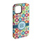 Retro Circles iPhone 15 Pro Tough Case - Angle