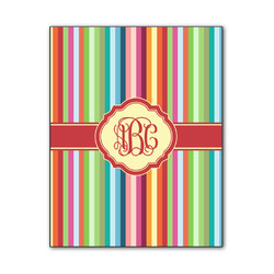 Retro Vertical Stripes Wood Print - 11x14 (Personalized)