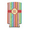 Retro Vertical Stripes 12oz Tall Can Sleeve - FRONT