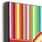 Retro Vertical Stripes 12x12 Wood Print - Closeup