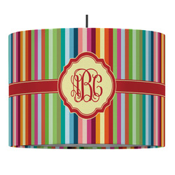 Retro Vertical Stripes Drum Pendant Lamp (Personalized)