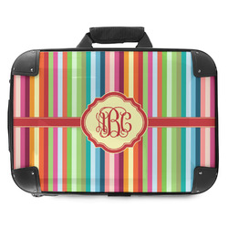 Retro Vertical Stripes Hard Shell Briefcase - 18" (Personalized)