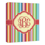 Retro Vertical Stripes Canvas Print - 20x24 (Personalized)