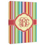 Retro Vertical Stripes Canvas Print - 20x30 (Personalized)