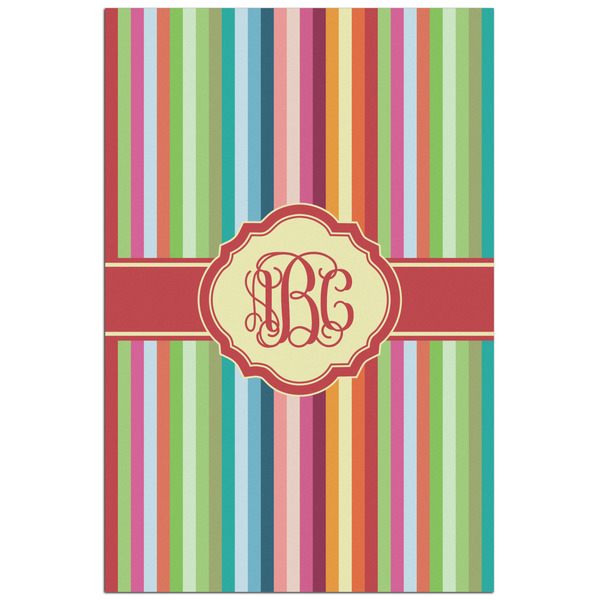 Custom Retro Vertical Stripes Poster - Matte - 24x36 (Personalized)