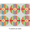 Retro Vertical Stripes 3" Multipurpose Round Labels - Sheet