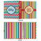 Retro Vertical Stripes 3 Ring Binders - Full Wrap - 1" - APPROVAL