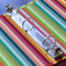 Retro Vertical Stripes 3 Ring Binders - Full Wrap - 1" - DETAIL