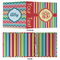 Retro Vertical Stripes 3 Ring Binders - Full Wrap - 2" - APPROVAL