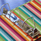 Retro Vertical Stripes 3 Ring Binders - Full Wrap - 2" - DETAIL