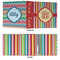 Retro Vertical Stripes 3 Ring Binders - Full Wrap - 3" - APPROVAL