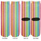 Retro Vertical Stripes Adult Crew Socks - Double Pair - Front and Back - Apvl