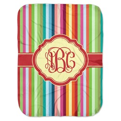 Retro Vertical Stripes Baby Swaddling Blanket (Personalized)