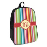 Retro Vertical Stripes Kids Backpack (Personalized)