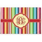 Retro Vertical Stripes Woven Mat (Personalized)