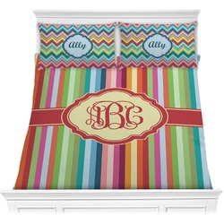 Retro Vertical Stripes Comforters (Personalized)