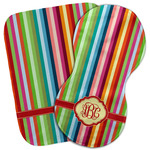 Retro Vertical Stripes Burp Cloth (Personalized)