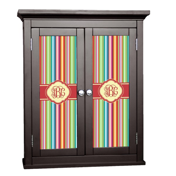 Custom Retro Vertical Stripes Cabinet Decal - Large (Personalized)