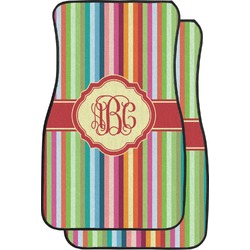 Retro Vertical Stripes Car Floor Mats (Personalized)