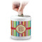 Retro Vertical Stripes Coin Bank - Main