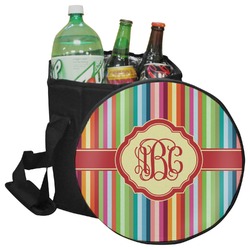 Retro Vertical Stripes Collapsible Cooler & Seat (Personalized)