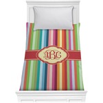 Retro Vertical Stripes Comforter - Twin XL (Personalized)