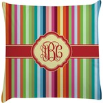 Retro Vertical Stripes Decorative Pillow Case (Personalized)