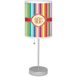 Retro Vertical Stripes 7" Drum Lamp with Shade Polyester (Personalized)