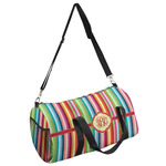 Retro Vertical Stripes Duffel Bag (Personalized)