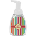 Retro Vertical Stripes Foam Soap Bottle (Personalized)