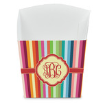 Retro Vertical Stripes French Fry Favor Boxes (Personalized)