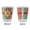 Retro Vertical Stripes Glass Shot Glass - Standard - APPROVAL