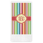 Retro Vertical Stripes Guest Paper Towels - Full Color (Personalized)