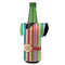 Retro Vertical Stripes Jersey Bottle Cooler - ANGLE (on bottle)